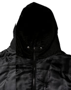 Black Hooded Parka Coat Winter Jacket