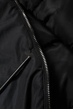 Black Hooded Parka Coat Winter Jacket