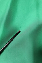 Green Silk Satin Long Sleeves Casual Shirt