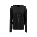 Black Viscose Long Sleeve
