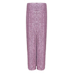 Pink Polyester Long Skirt