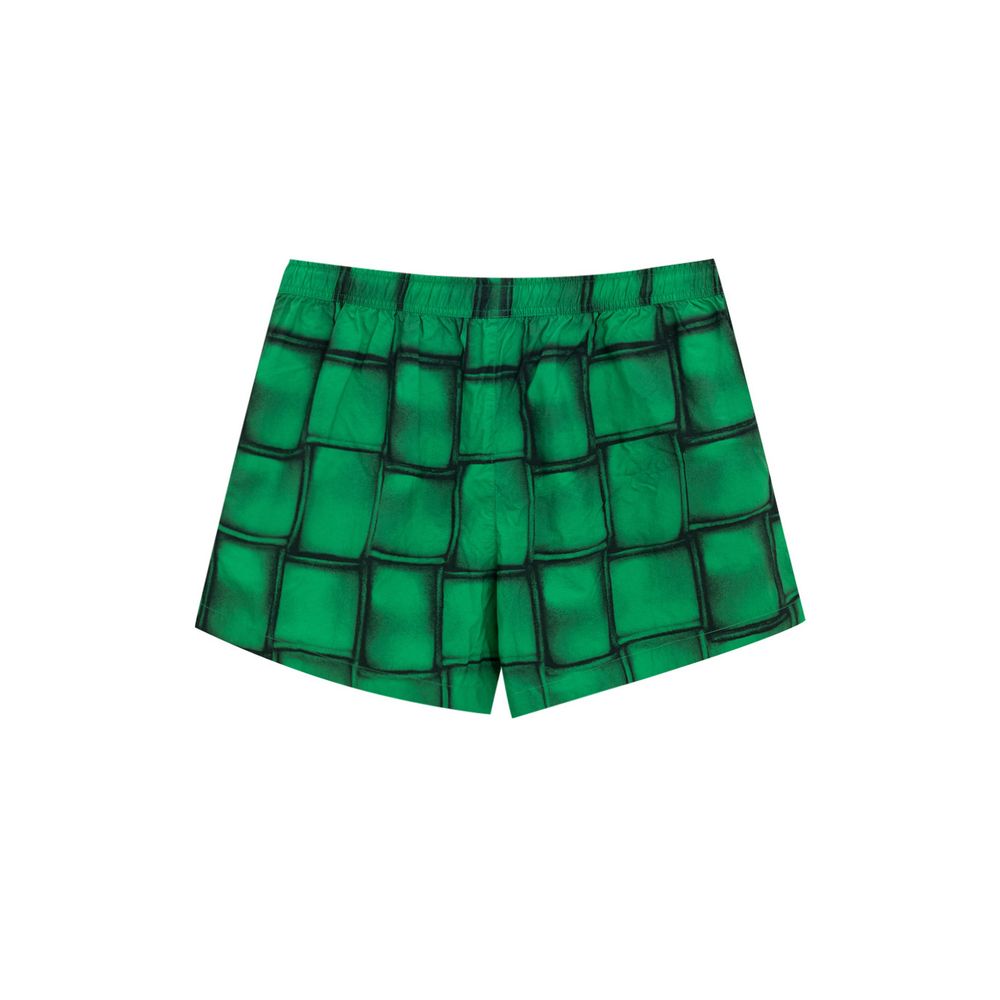 Green Polyamide Swim Shorts