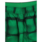 Green Polyamide Swim Shorts