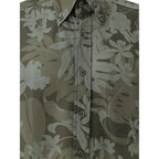 Green Lyocell Pattern Shirt