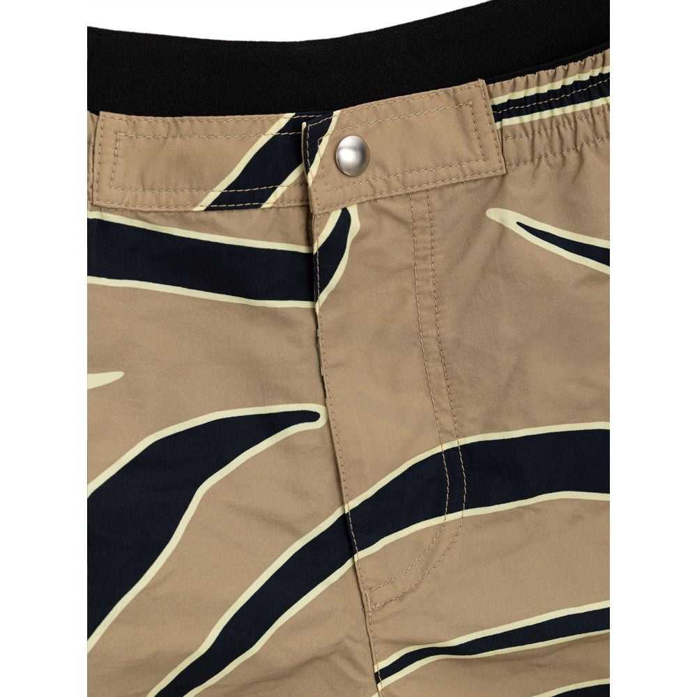 Beige Polyamide Swim Shorts