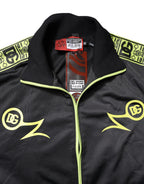 Black Logo Turtleneck Zip Bomber Jacket
