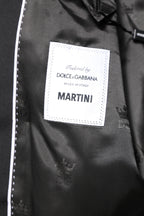Black MARTINI Double Breasted Coat Blazer
