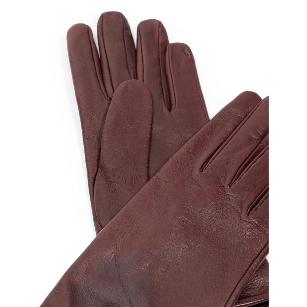 Burgundy Leather Gloves