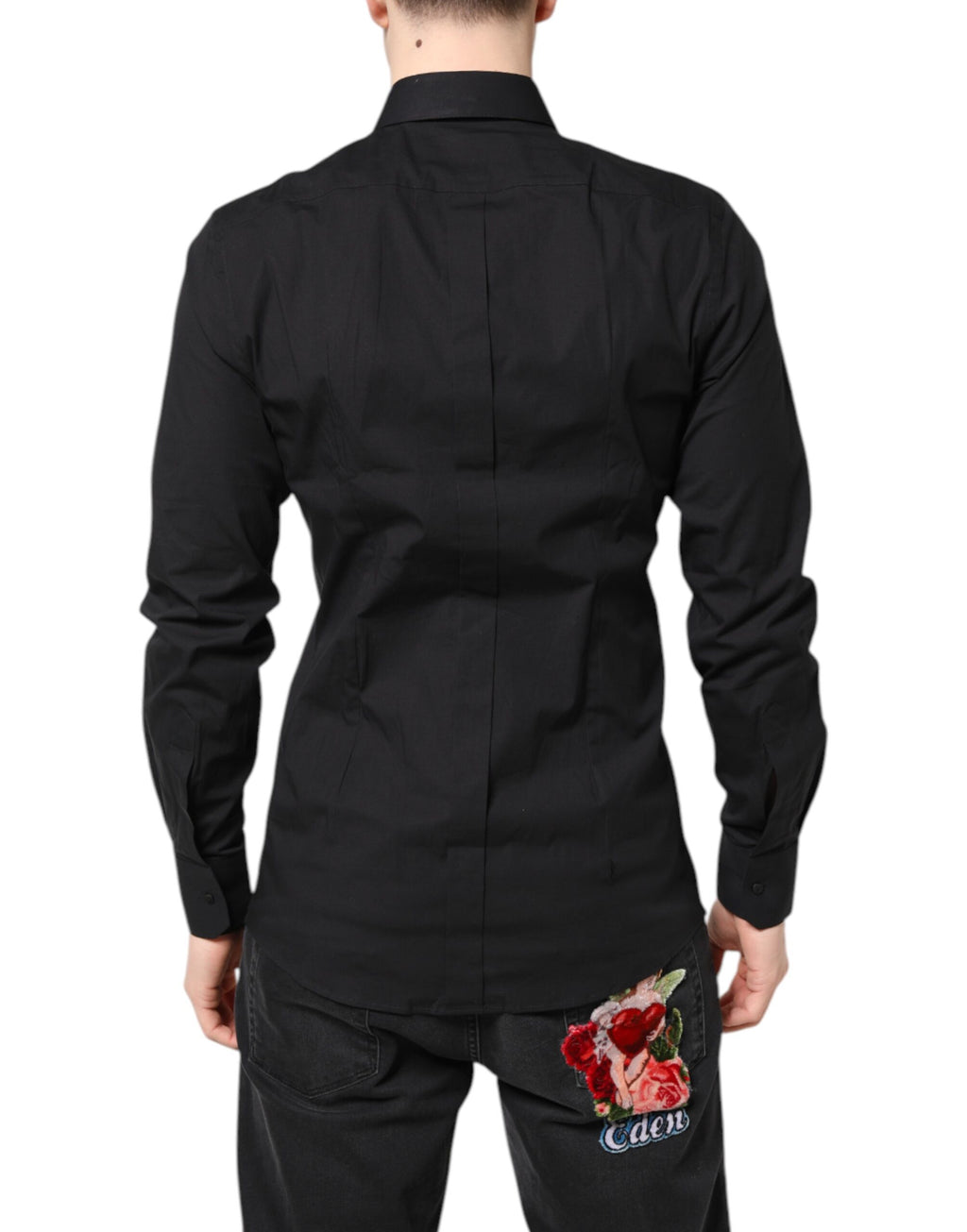 Black GOLD Cotton Dress Formal Shirt