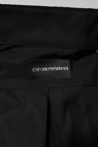 Black Cotton Long Sleeves Men Formal Dress Shirt