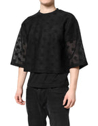 Black See Through Logo Short Sleeves T-shirt