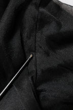 Black Logo Knitted Crewneck Pullover Sweater