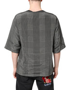 Black White Graphic Print Short Sleeve T-shirt