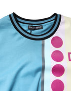 Multicolor Printed Logo Short Sleeve T-shirt