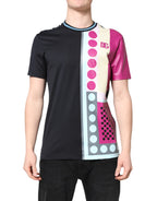 Multicolor Printed Logo Short Sleeve T-shirt