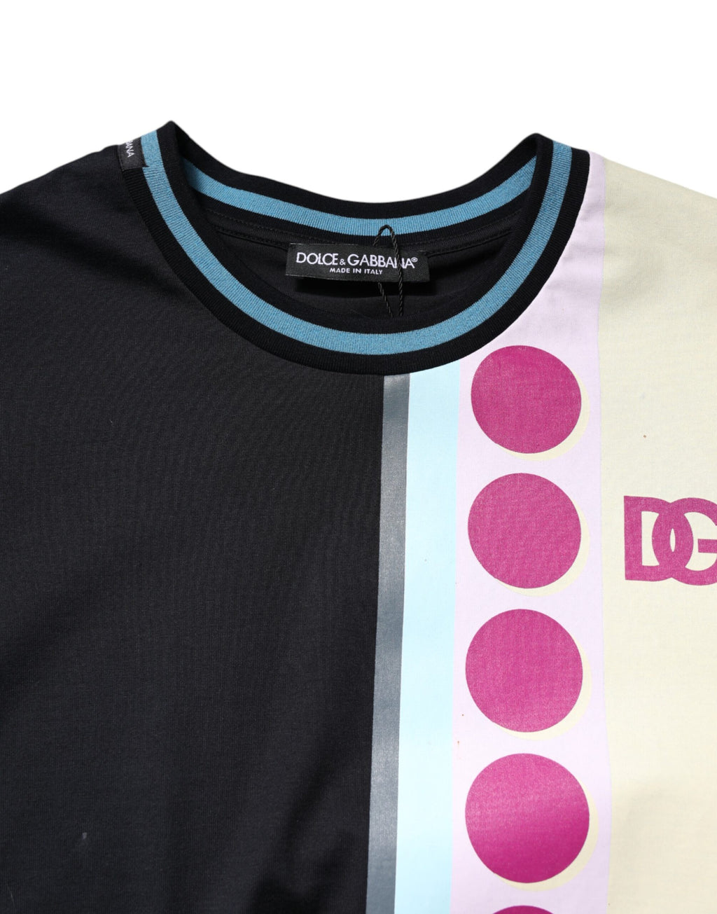 Multicolor Printed Logo Short Sleeve T-shirt