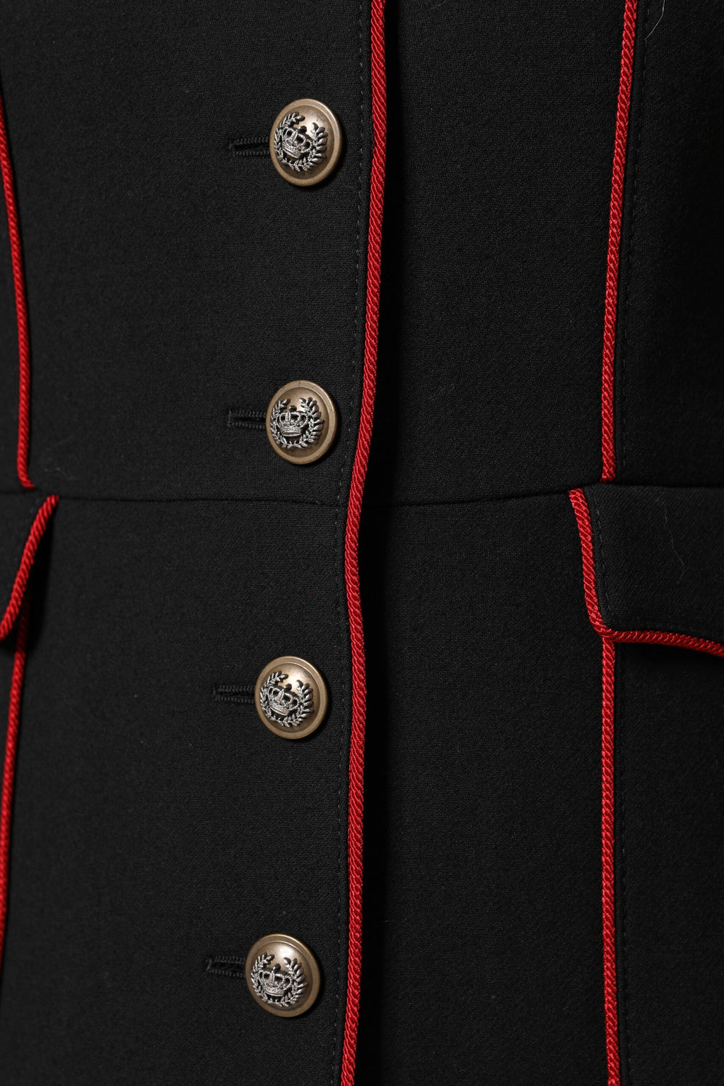 Black Wool Single Breasted Trench Coat Jacket