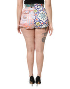 Multicolor High Waist Women Hot Pants Shorts