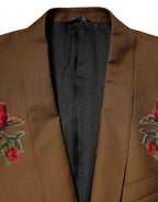Brown MARTINI Single Breasted Coat Blazer