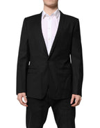 Black GOLD Single Breasted Suit Coat Blazer