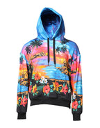 Multicolor Print Hooded Sweatshirt Sweater