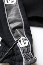 Black Cotton Logo Hooded Sweatshirt Sweater