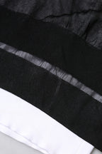 Black White Logo Knitted Pullover Sweater