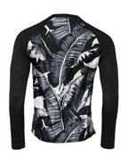 Black Printed Knitted Men Pullover Sweater
