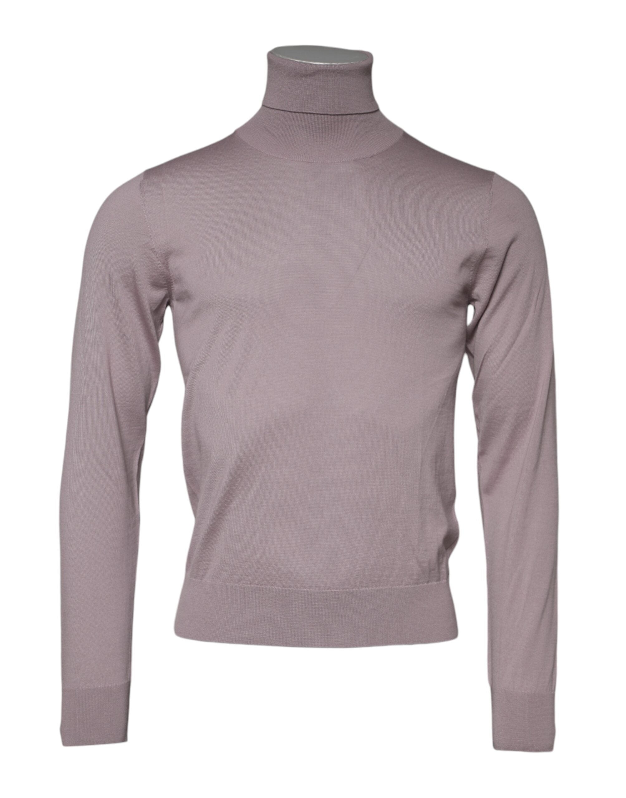 Brown Cashmere Knitted Men Pullover Sweater