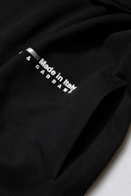 Black Cotton Logo Knitted Pullover Sweater