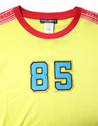 Green Cotton 85 Patch Crew Neck T-shirt