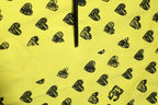 Yellow Cotton DG Heart Print Crew Neck T-shirt