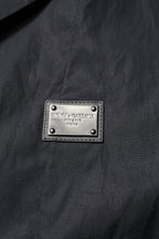 Black Short Sleeves Button Down Casual Shirt
