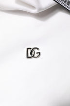 White Cotton Turtleneck DG Applique T-shirt