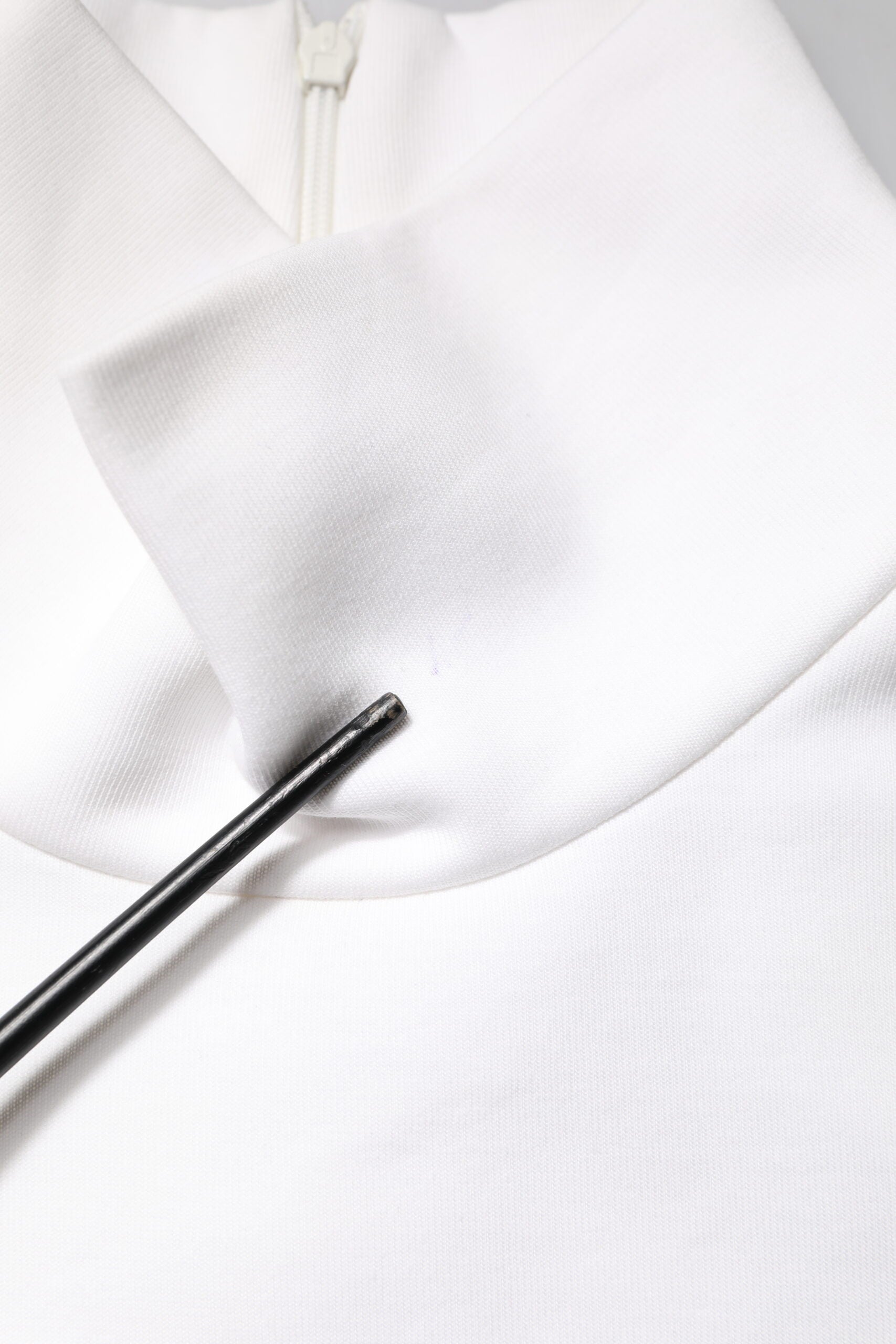 White Cotton Turtleneck DG Applique T-shirt