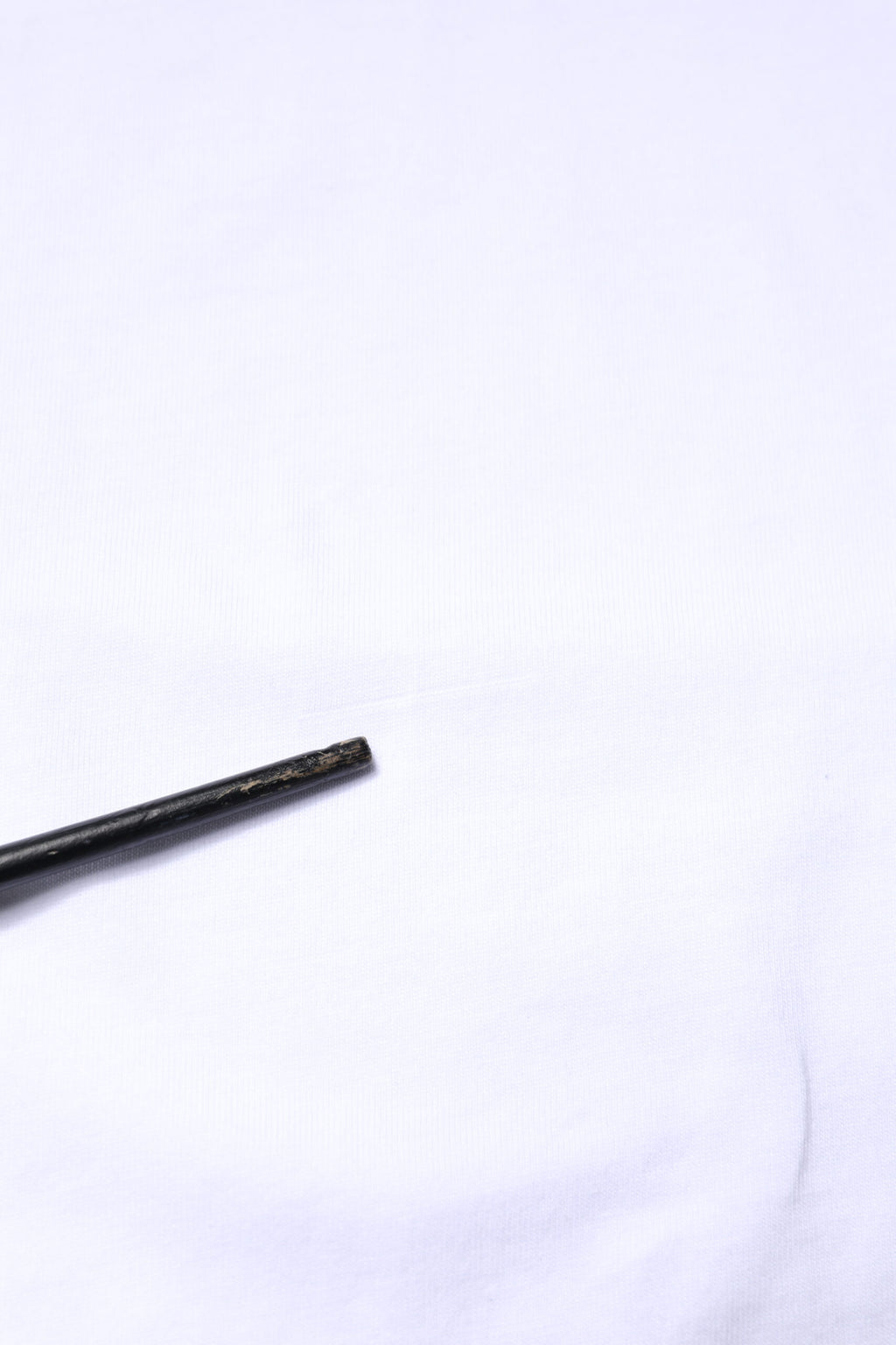 White Cotton Logo Patch Crew Neck T-shirt