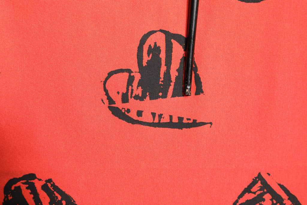 Red Cotton Short Sleeve DG Heart Logo T-shirt