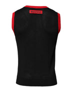 Black Cotton Slim Fit Round Neck T-shirt