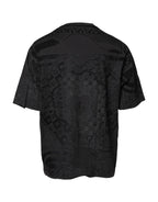 Black Cotton Bandana Logo Crew Neck T-shirt