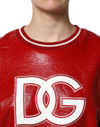 Red Wool DGLogo Embroidery Pullover Sweater