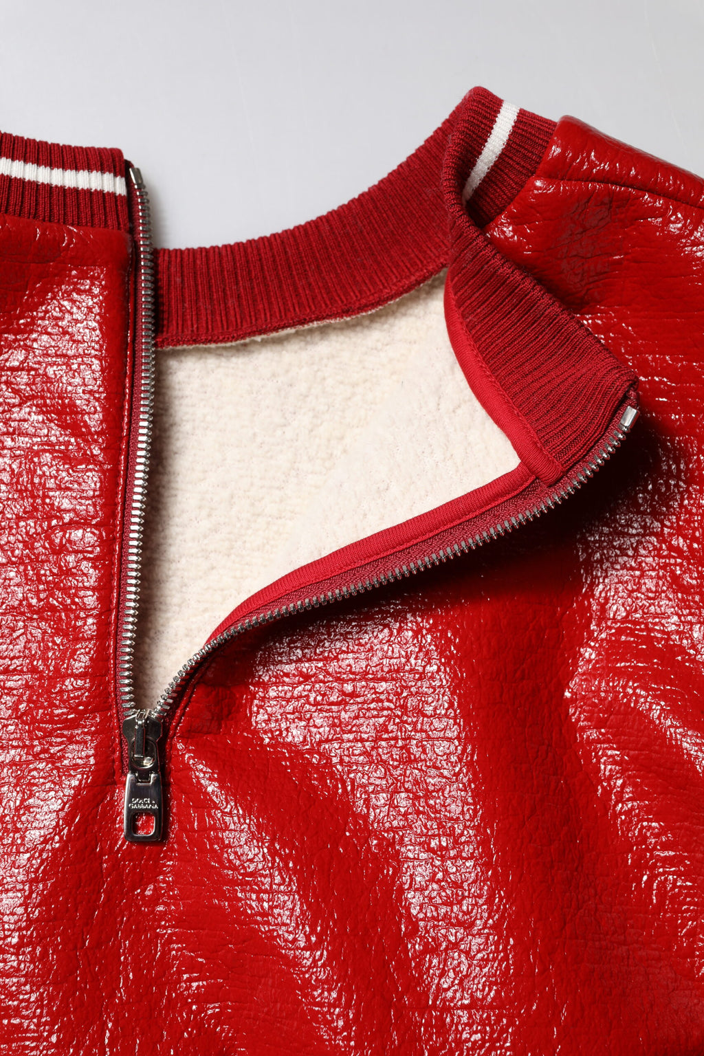 Red Wool DGLogo Embroidery Pullover Sweater