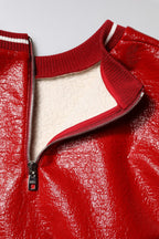 Red Wool DGLogo Embroidery Pullover Sweater
