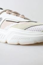 Sneakers White Beige Leather Sport DAYMASTER Shoes