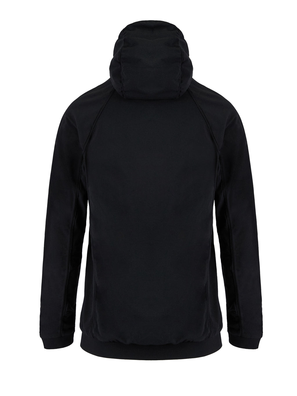 Black Polyamide Hoodie Sweatshirt