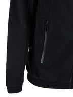 Black Polyamide Hoodie Sweatshirt