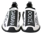 White Black Slip On Sorrento Sneakers