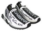 White Black Slip On Sorrento Sneakers