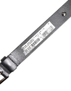 Black Luxury Leather DG Studs Buckle Belt