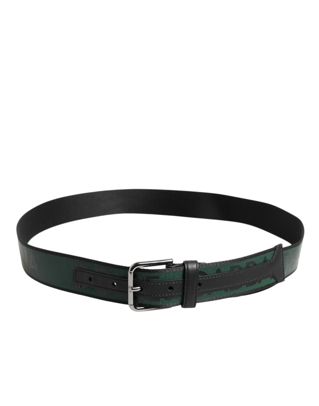 Green Black Polyester DG Logo Buckle Belt