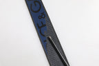 Black Blue DG Logo Silver Metal Buckle Belt